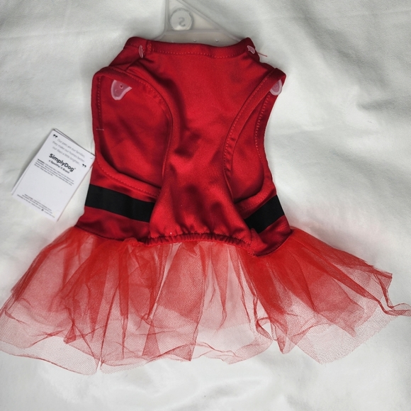 Simply Dog Dress Red Tulle Christmas Size Small 14-17" NWT - Picture 3 of 8